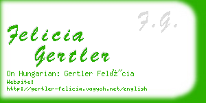 felicia gertler business card